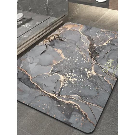 Copenhagen diatomácea lama tapete de chão banheiro absorvente de água de secagem rápida entrada de banheiro antiderrapan