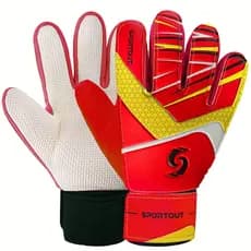 Luvas de goleiro de futebol profissional, superfície de palma de látex antiderrapante, respirável, resistente ao desgast