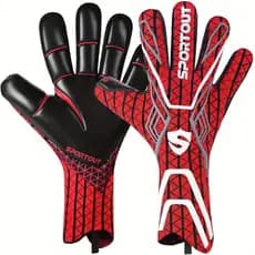 Luvas de goleiro, luvas de goleiro masculinas, luvas de futebol, látex de 4 + 3 mm tem Super aderência, forte respirabil