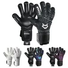 Luvas de goleiro de futebol adulto, luvas de goleiro de alto desempenho, luvas de futebol respiráveis, com cinco proteto