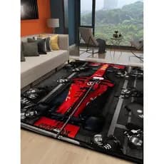Ferrari F1 carro de corrida carro esportivo tema simulador tapete sala estar garagem crianças garagem sala na moda tapet