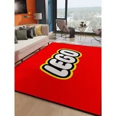 Lego lego lego blocos de construção círculo velo tapete sala estar quarto das crianças sala de jogos Anti-deslizamento e