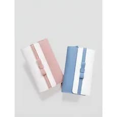 Novo estilo fresco arco menina coração carteira feminina longa embreagem fivela magnética Multi-Slot para cartão grande