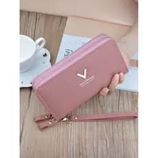 Bolsa pequena para celular com carteira dupla