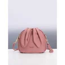 Bolsa feminina 2025 novo estilo na moda Mini influenciador balde saco ins Super quente orelhas de coelho pequeno saco de