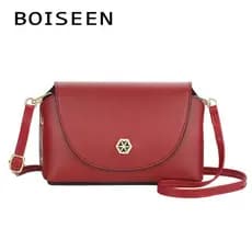 2024 novo estilo BOISEEN bolsa feminina versão coreana fivela de sucção de grande capacidade bolsa mensageiro de um ombr