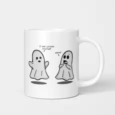 Eu vejo pessoas vivas! Caneca adulto fantasma diálogo xícara de café criativo único copo de água