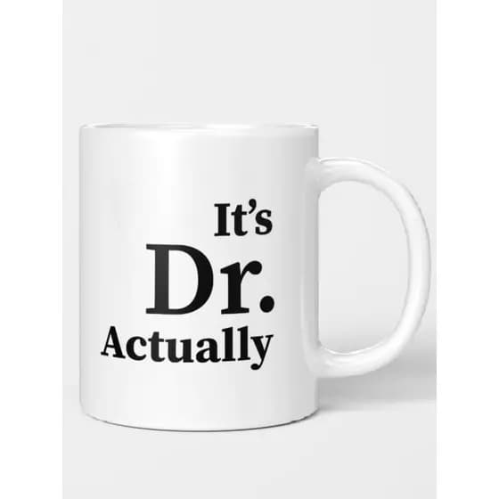 É dr na verdade caneca do médico presente criativo cerâmica americana faculdade médica xícara de água xícara de café