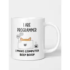 Eu sou programador bip boop eu sou programador Copo Criativo Caneca Exclusiva Copo de Água