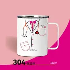 Copo de água médico caneca periférica criativo isolamento refrigerador copo médico faculdade copo de água feminino médic