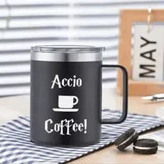 Accio café Harry Potter Mercadoria Xícara de café americana Isolamento Caneca de armazenamento frio Copo de água exclusi