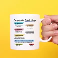 Email corporativo Lingo Mail Processamento Talking Company Xícara de café Caneca de cerâmica criativa