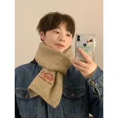 Cachecol estilo Meradian masculino, presentes de inverno para namorado, meninos, babador, casais, homens, outono inverno