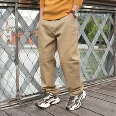 Macacão cônico de cenoura masculino Plus Size 90S solto papai calças sarja algodão cleanfit calças casuais masculinas