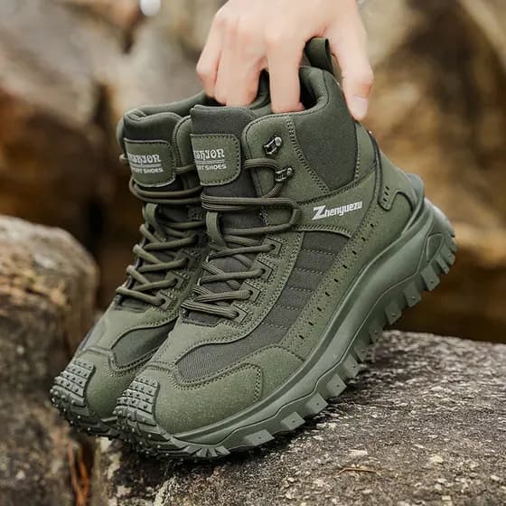 Outono inverno caminhadas ao ar livre Martin botas masculinas de alta qualidade botas táticas de sola grossa tamanho gra
