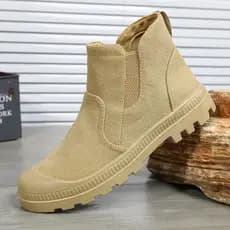 Botas Martin de lona de alta qualidade masculinas botas gerais ao ar livre botas de manga sapatos de trabalho de um Peda
