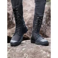 Língua de uma peça ao ar livre botas gerais masculinas de lona de alta qualidade Martin botas à prova de solo botas de d