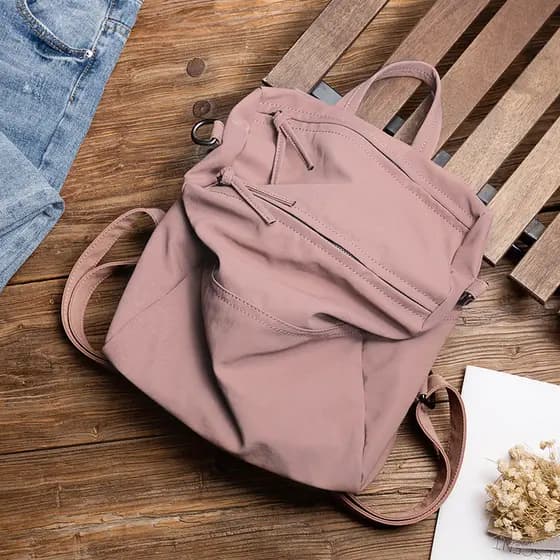 Wang e Rika mochila Original versão coreana All-Match leve Casual mochila de ombro náilon Oxford pano Multi-Purpose bols