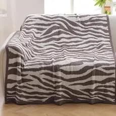 Cartão cor Zebra padrão sofá meia lã cobertor moderno estilo simples multicolorido quatro estações Universal escritório