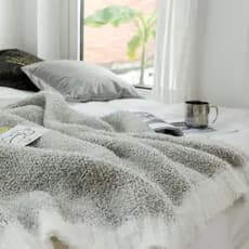 Estilo nórdico simples xale cobertor verão macio luz cinza Casual cobertor de lã capa cobertor macio sofá cobertor