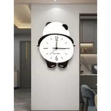 Meishida Panda relógio de parede da sala de estar 2025 novo estilo High-End pendurado na parede relógio criativo lâmpada