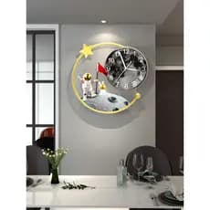 Meishida influenciador criativo simples relógio de parede sala estar moda doméstica 2025 novo estilo quarto decoração mo