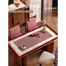 Ano Novo do Cavalo Novo Estilo Vermelho Tapete de Armário Lateral de Jantar À Prova de Óleo À Prova D 'Água Anti-escalda