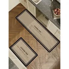 Tapete de pé descartável para cozinha, dedicado, limpável, resistente à sujeira, moderno, simples, doméstico, absorvente