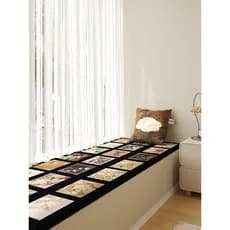 Almofada de janela saliente Almofada de peitoril de janela Luz Luxo High-End Estilo Medieval Almofada de quarto mestre A