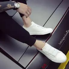 Novo estilo tênis masculino versão coreana na moda sapatos casuais preto branco primavera respirável baixo-topo sapatos