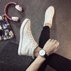 Homens sapatos de lona de alta qualidade primavera sapatos de pano branco 2026 novo estilo All-Match estudante tênis ver