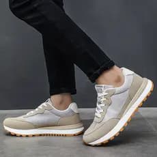 Sapatos masculinos na moda 2026 primavera novo estilo na moda All-Match esportes masculinos sapatos casuais juventude Fo