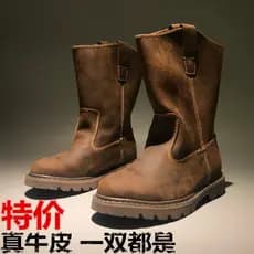 Couro genuíno Retro masculino capa de alta qualidade botas de cano alto botas de ciclismo botas de equitação botas de al