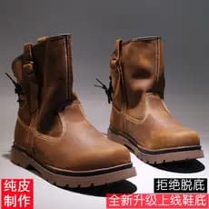Couro genuíno Retro masculino capa de alta qualidade botas de cano alto botas de ciclismo botas de equitação botas de al