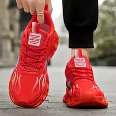 Tamanho grande 45 sapatos masculinos 2026 primavera novo estilo papai sapatos 46 masculino 38 Benming ano vermelho espor