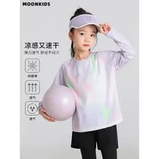 Meninas roupas de secagem rápida correndo camiseta 2026 novo topo primavera outono roupas esportivas infantis primavera
