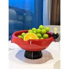 Prato de frutas sala de estar doméstico novo estilo dreno de alto valor tigela de frutas high-End requintado mesa de caf