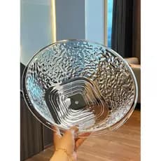 Onda de água engrossado durável lavatório transparente dormitório doméstico grande lavatório banho salão beleza dedicado