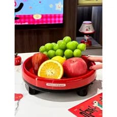 Prato rotativo de frutas para sala de estar, mesa de centro doméstica, lanche, placa de colocação de alto valor, doces d