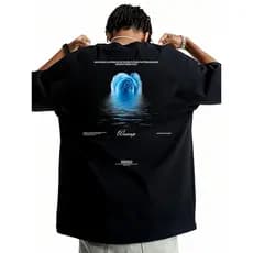 WASSUP Street Wear Camiseta branca pesada masculina verão puro algodão de manga curta camiseta americana 2025 novo estil