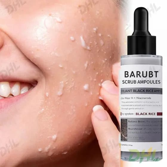 ‌ BARUBT Ampola Esfoliante de Arroz |   Esfoliante Suave Diário |   Minimização de Poros e Hidratação Profunda |    Esfo