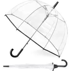 Guarda-chuvas Transparentes RONIARE para Chuva, Guarda-chuva Grande à Prova de Vento para Casamentos, Bailes, Formaturas