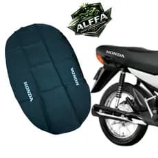 CAPA DE BANCO POP110i 2018/2019/2020/2021/2022/2023/2024/2025 HONDA COM LOGO.MOD. ORIGINAL PRETA