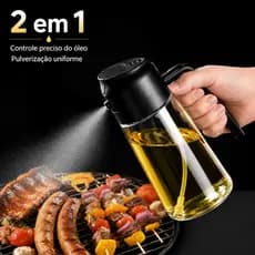 Kit 2 Spray Borrifador de Azeite 450ML Vinagre Culinário Pulverizador Galheteiro Óleo