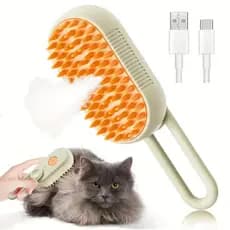 3 Em 1 Escova a Vapor Para Gatos Remoção de Pelos a Vapor Para Animais de Estimação