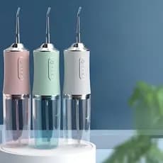 Irrigador Oral Portátil Fio Dental Elétrico 220ML 3 Modos Recarregável Limpeza Profunda Dental