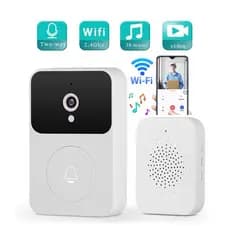 Campainha Com Câmera Vídeo Porteiro Sem Fio Wi-Fi HD Inteligente Smart Home Vê Pelo Celular Recarregável