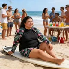 lagoa azul biquini azul   comprida Boxer surf terno feminino impresso estilo esportivo praia protetor solar Anti-ult