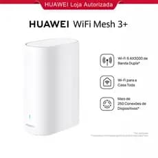 HUAWEI WiFi Mesh 3+ | Roteador | WiFi 6 AX3000 de Banda Dupla | Wi-Fi para a Casa Toda | Game Turbo
