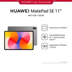 HUAWEI MatePad SE 11" 128/4 | Tablet | Design Corpo Único Metal | 7700 mAh + Superbateria de 22,5 W